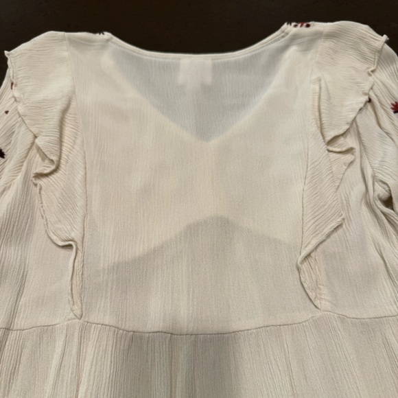 Knox Rose Embroidered Peasant Boho Top Sz: L - Picture 9 of 11